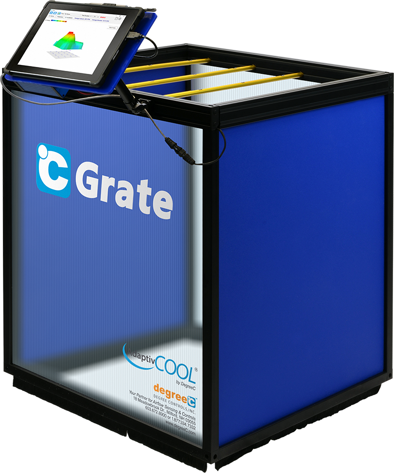 Floor tile airflow, °C Grate