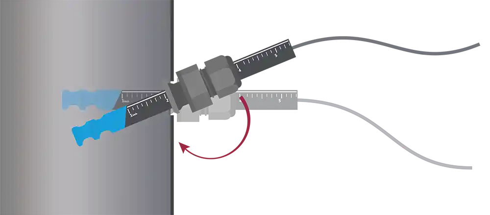 Air velocity sensors, mounting gland from Degree Controls