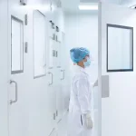 Pressure monitor, cleanroom door