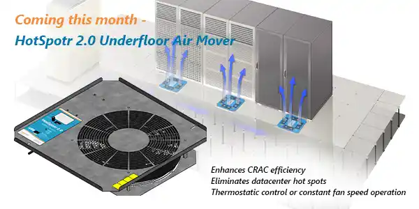 Raised floor mount fan, coming soon from Degree Controls