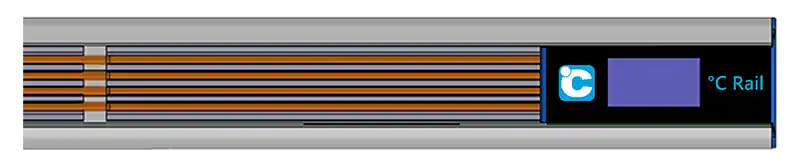 Sensor array, Hub end of °C Rail from Degree Controls
