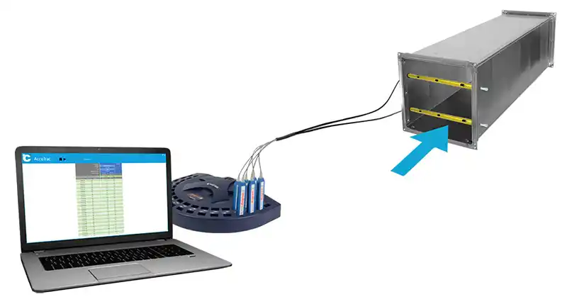 How to measure air flow at multiple points within a duct from Degree Controls
