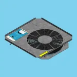 Datacenter floor fan