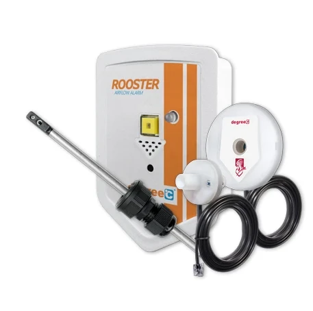 Rooster Airflow Alarm choice of sensor